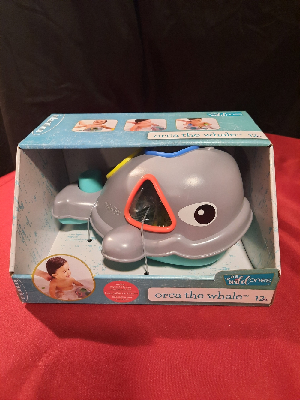 Infantino Orca the Whale Bath Learning Blocks Toy